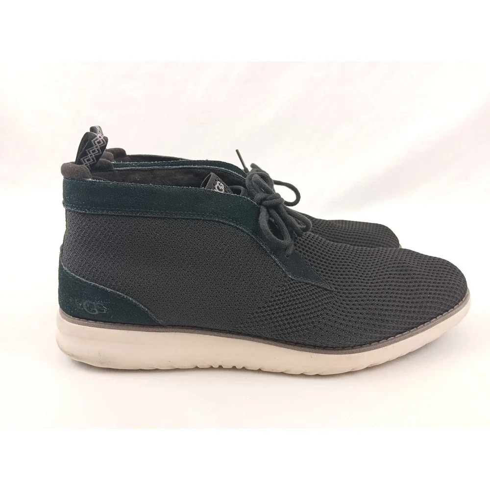 UGG Hyperwave Men's Chukka Boots Black Mesh Suede Lace Up Treadlite Size‎ 13